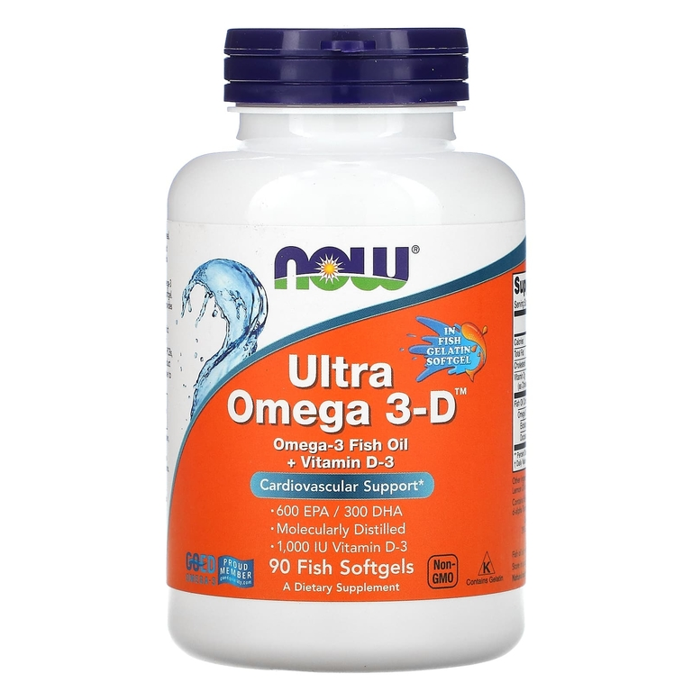 NOW ULTRA OMEGA 3-D SOFTGELS 