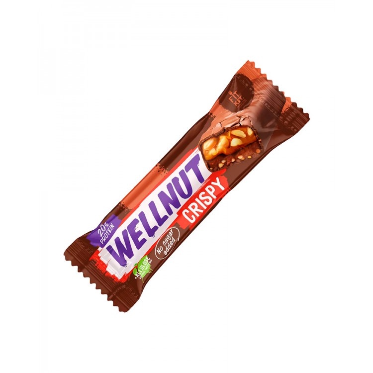 Батончик глазированный FITKIT WELLNUT 45г (Арахис-Карамель)