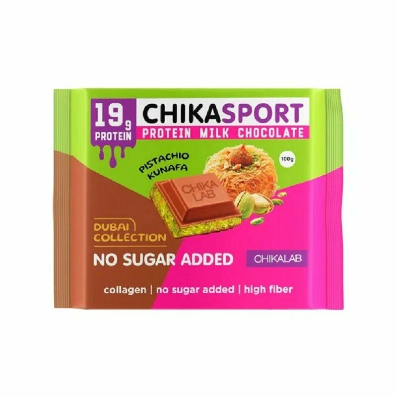 Молочный шоколад CHIKALAB 100г (Белый шоколад с миндалем)