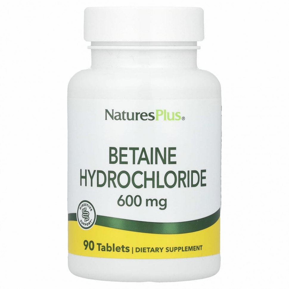 NaturesPlus Betaine Hydrochloride 600мг