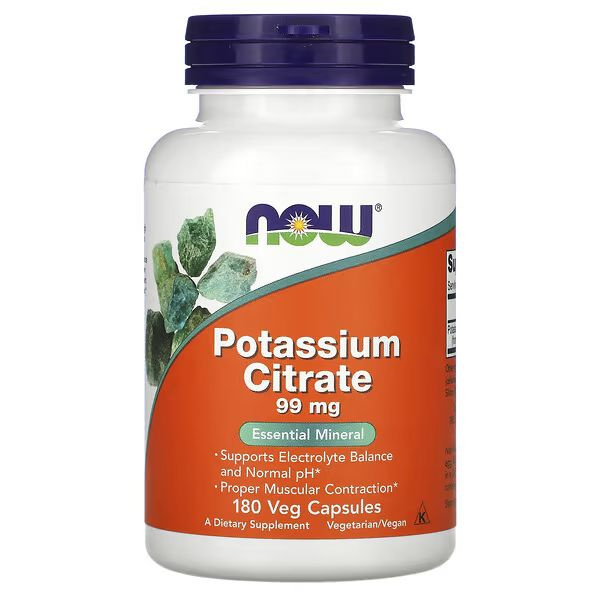 NOW POTASSIUM CITRATE (180 капсул)