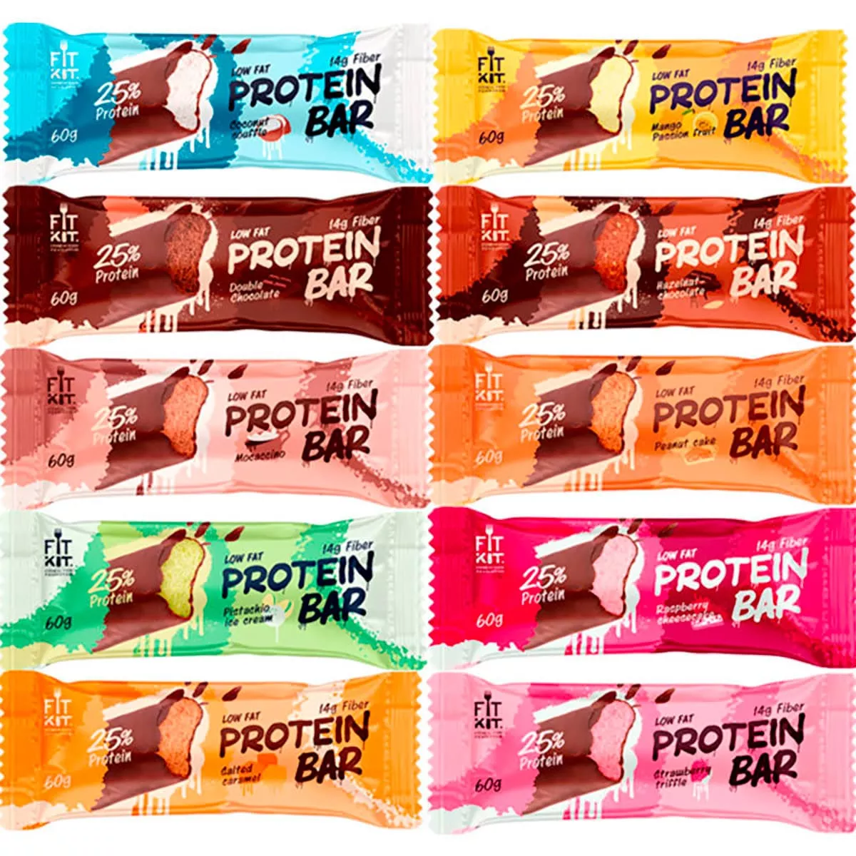 Батончик глазированный FitKit Protein BAR 60г