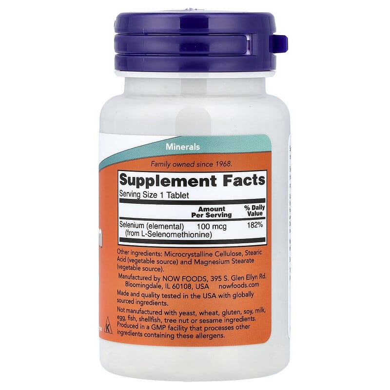 NOW SELENIUM 100mcg 