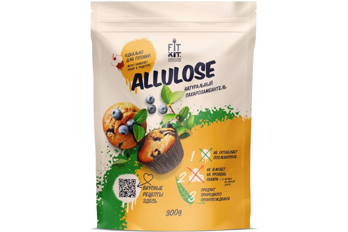 FIT KIT Сахарозаменитель Аллюлоза  (300 грамм)