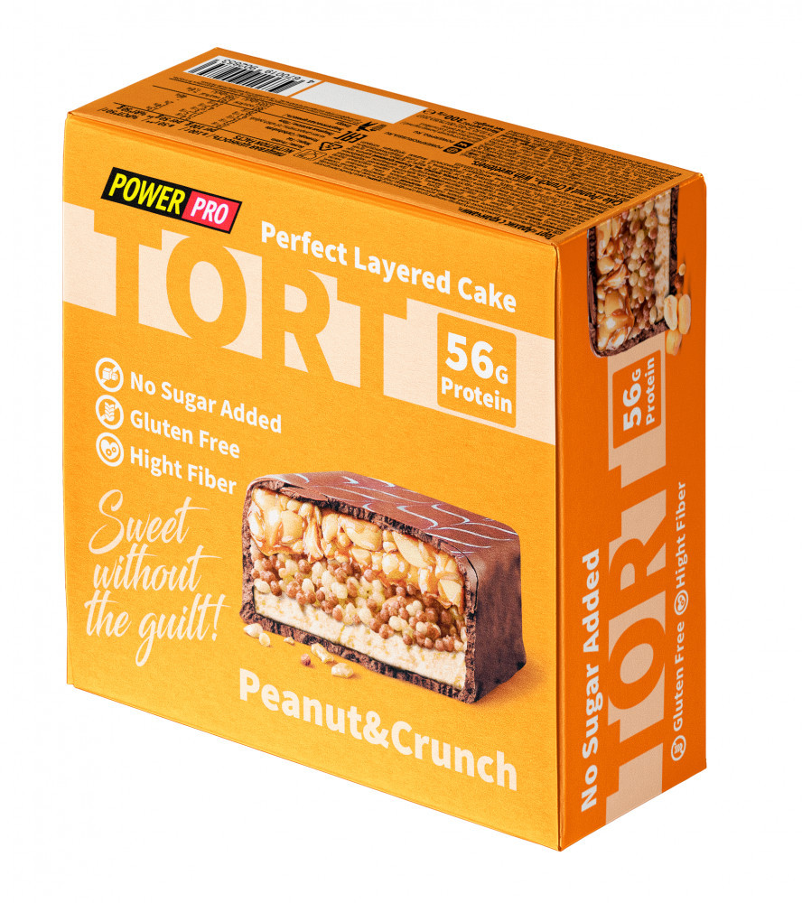 Торт PowerPRO TORT 300 г (Арахис с Кранчами)