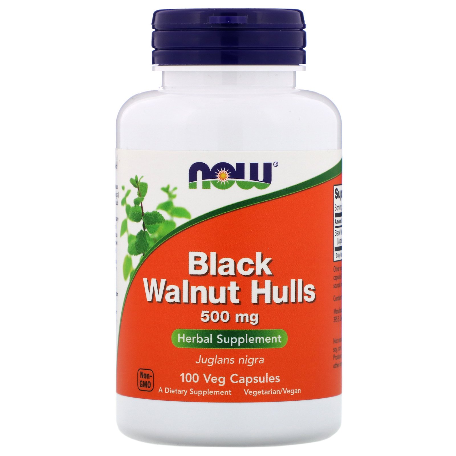 NOW BLACK WALNUT HULLS 500мг