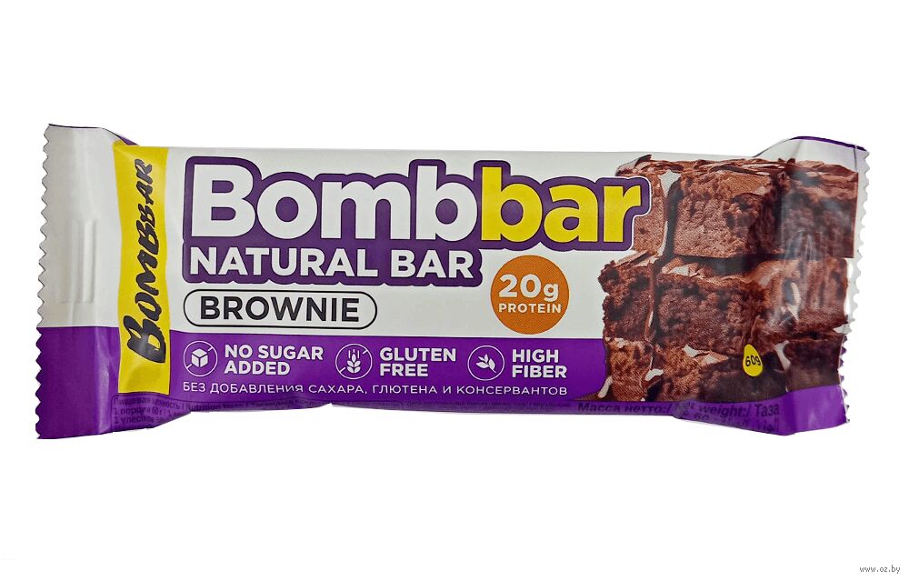 Батончик неглазированный BOMBBAR 60г