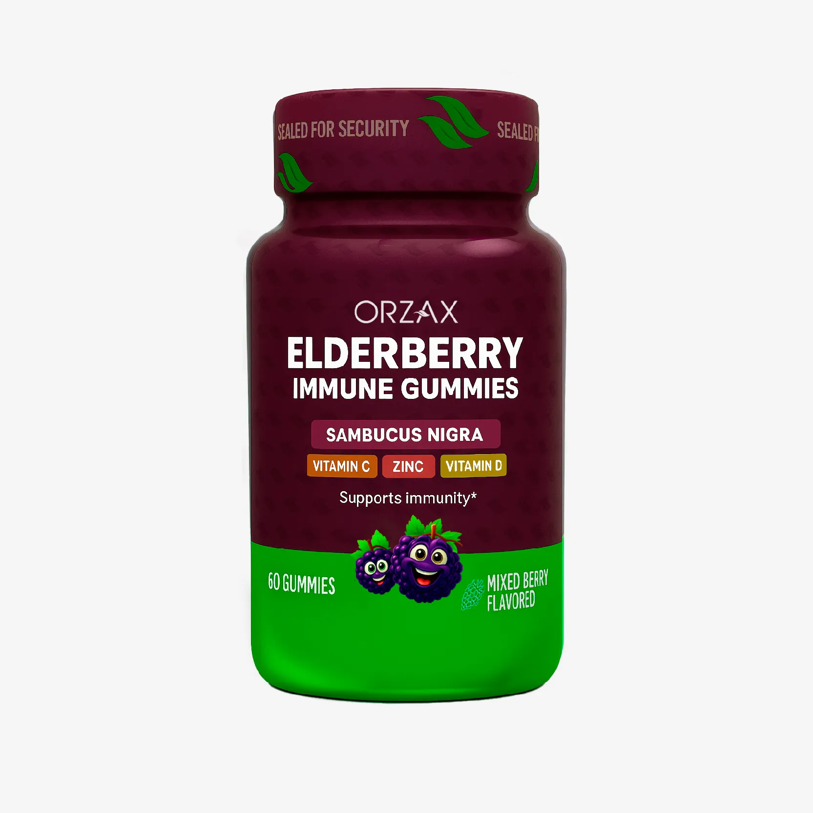 ORZAX ELDERBERRY IMMUNE GUMMIES (60 мармеладок)