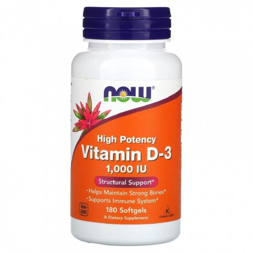 NOW Vitamin D3 1000 IU High Potency